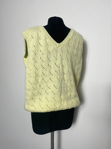 Top en maille jaune 44/46