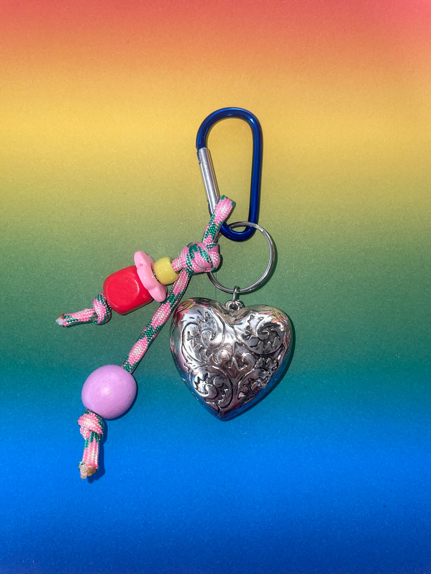 Porte-clés/bijou de sac coeur