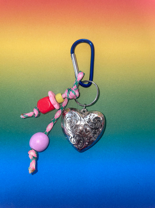 Porte-clés/bijou de sac coeur