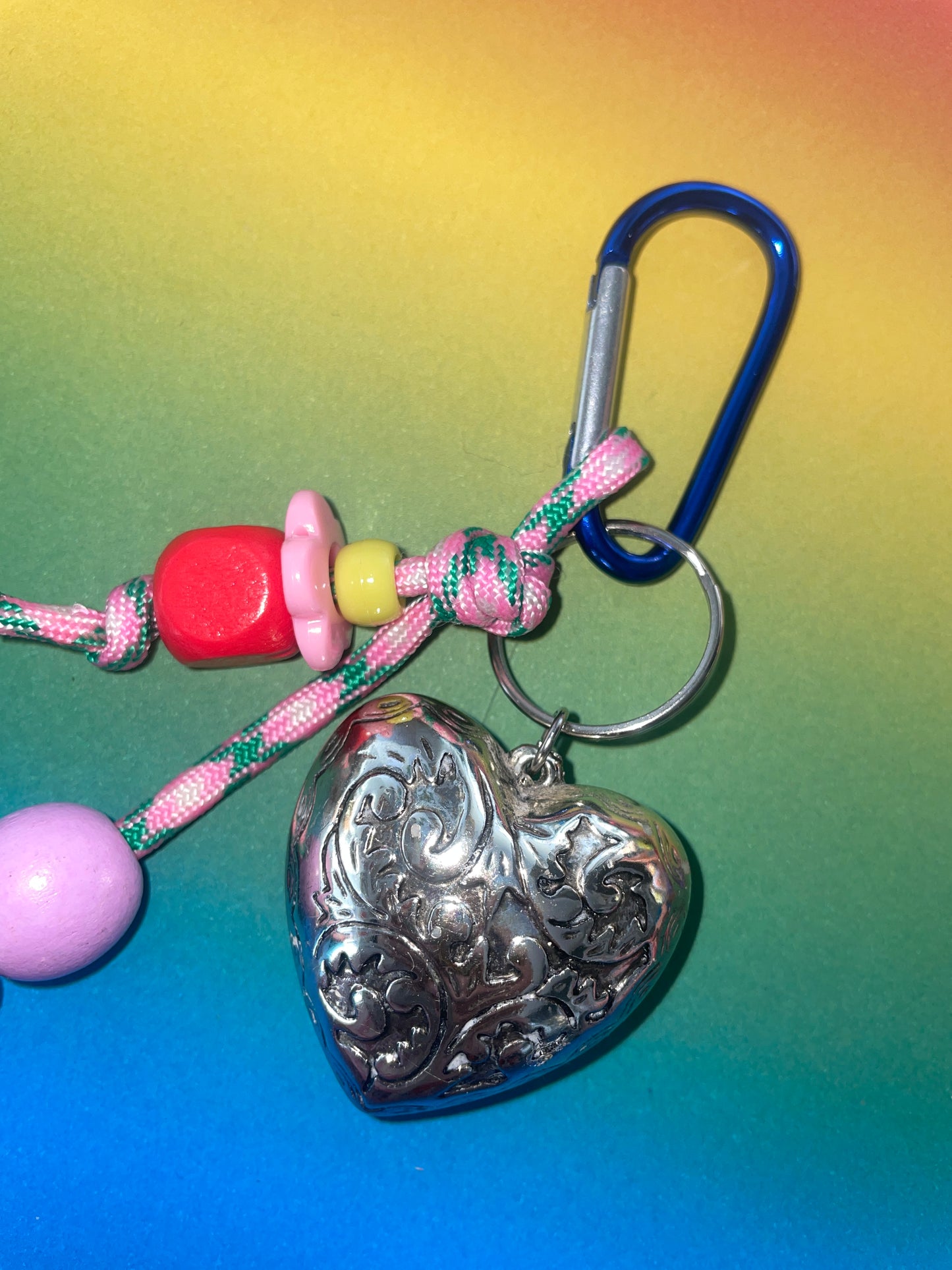 Porte-clés/bijou de sac coeur