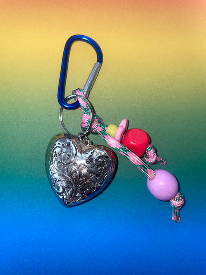 Porte-clés/bijou de sac coeur