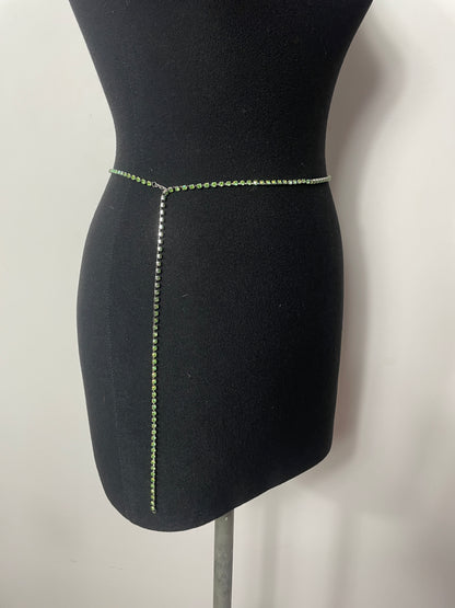 Ceinture chaîne à strass