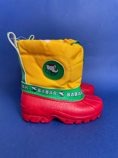 Bottes vintage Babar enfant