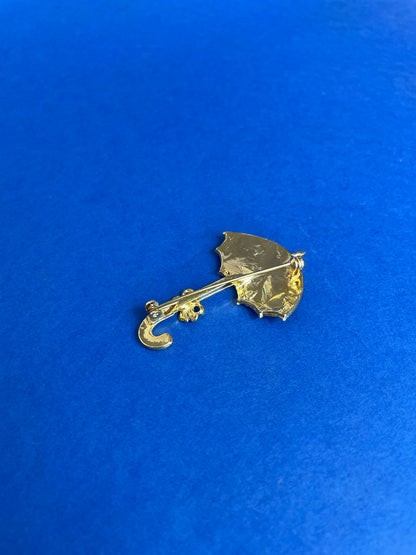 Broche vintage parapluie