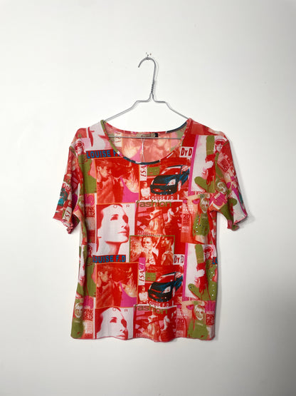 T-shirt y2k en mesh