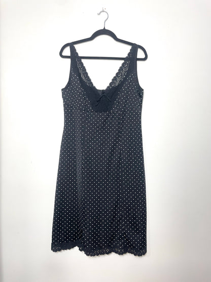 Nuisette longue à pois