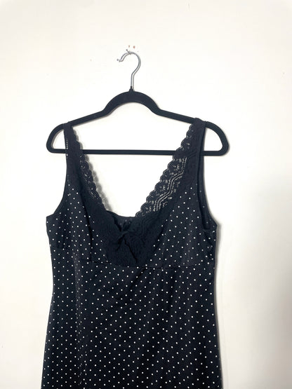 Nuisette longue à pois