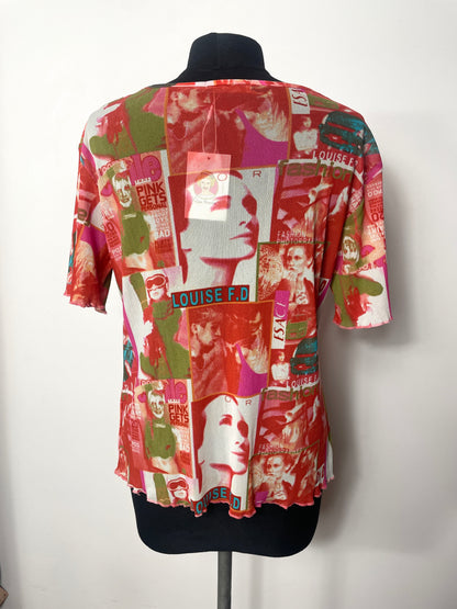 T-shirt y2k en mesh