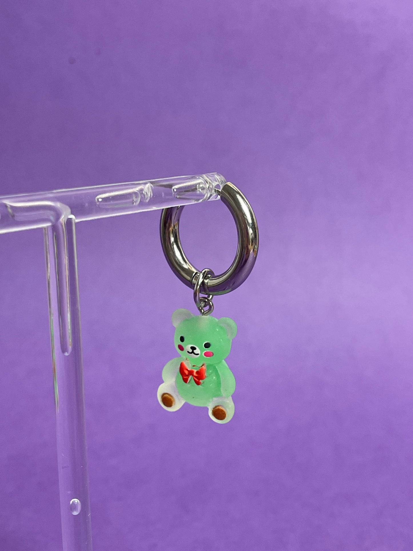 Boucles d'oreilles ours verts