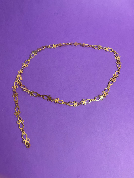 Ceinture chaîne dorée
