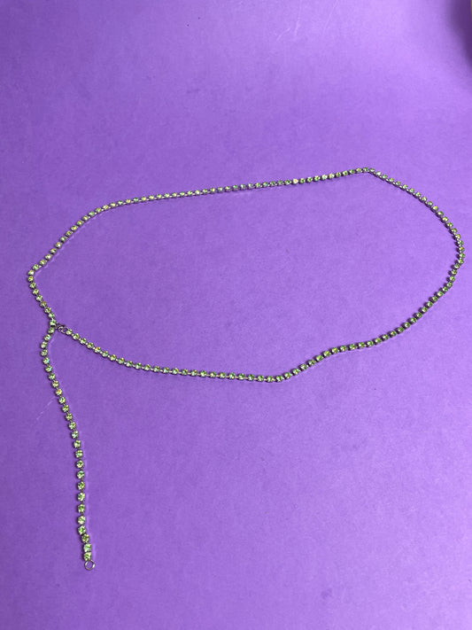 Ceinture chaîne à strass