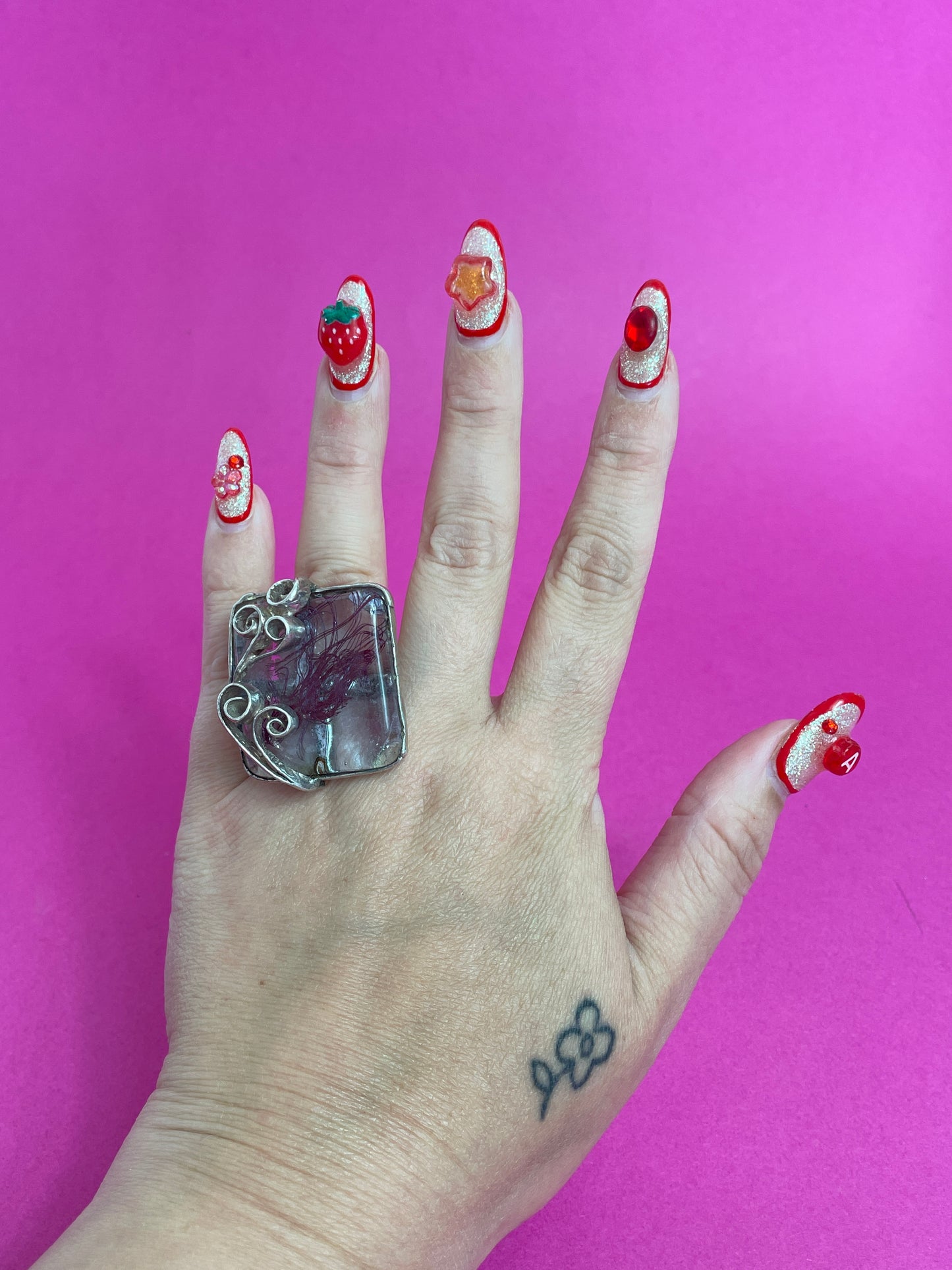 Bague artisanale vintage