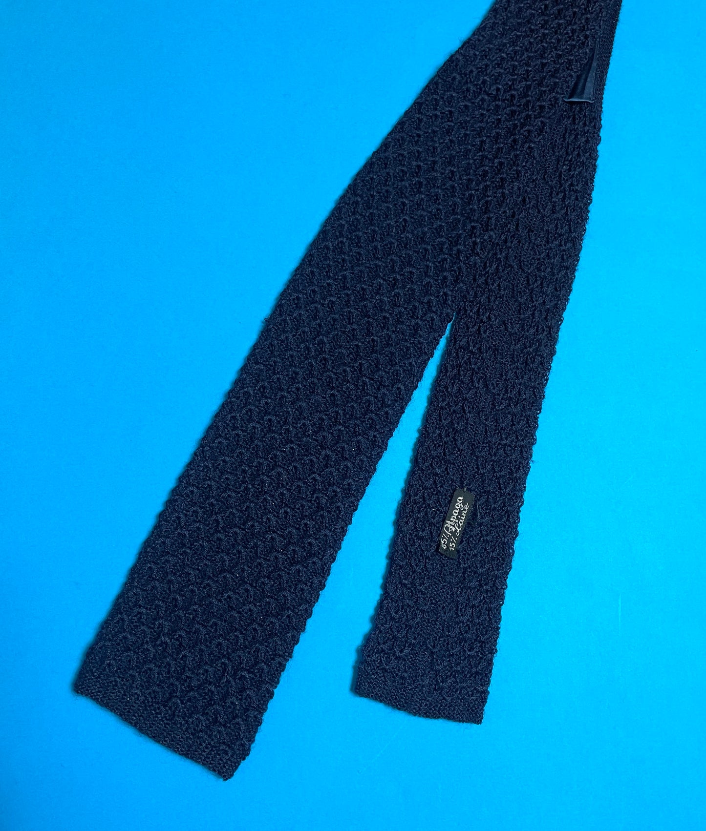 Cravate vintage 50s en laine