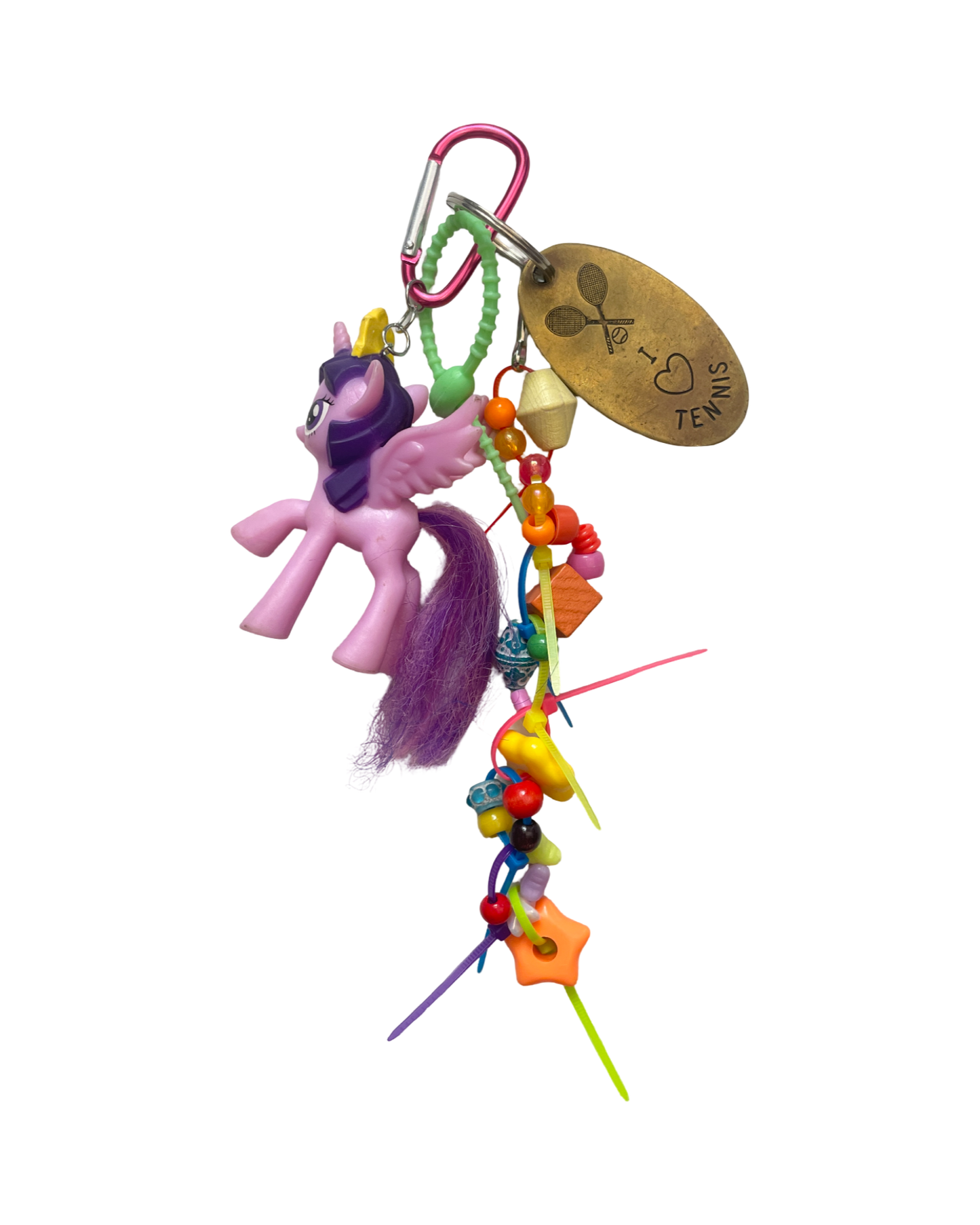 Bijou de sac poney violet