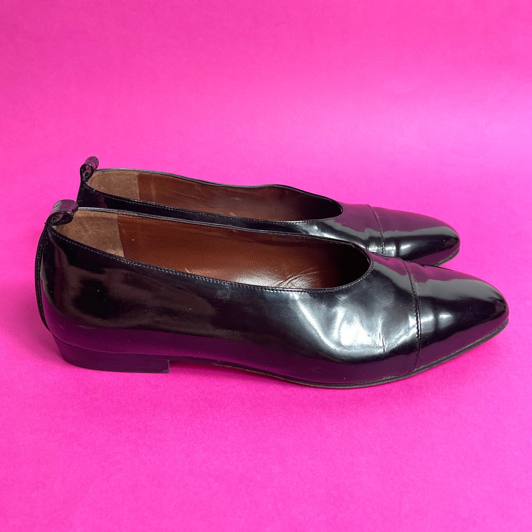 Ballerines vintage en cuir 37,5