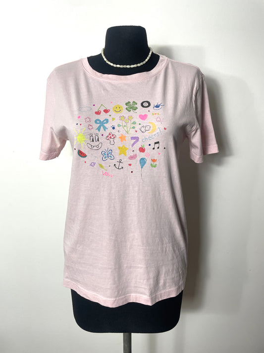 T-shirt doodle rose