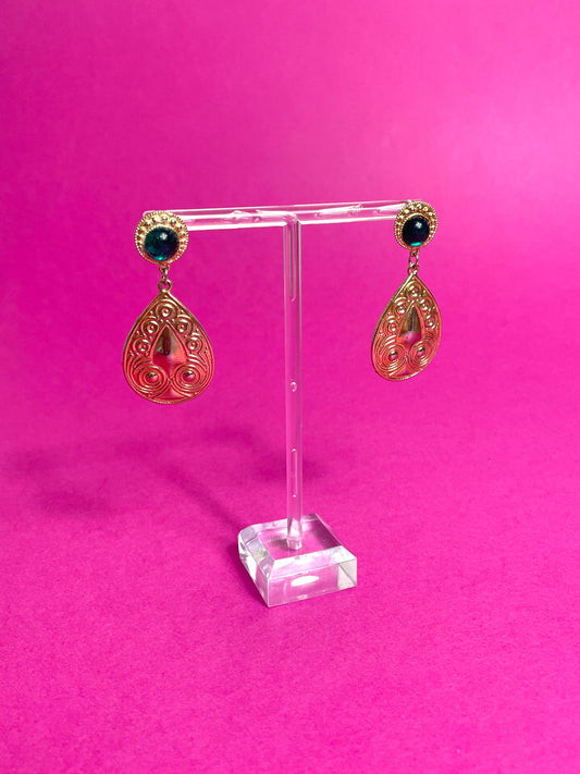 Boucles d'oreilles 90s dorées