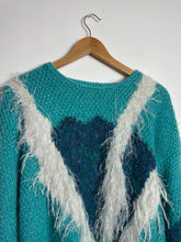 Charger l&#39;image dans la galerie, Pull vintage 80s fait main
