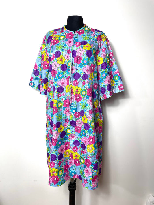 Robe 70's à fleurs