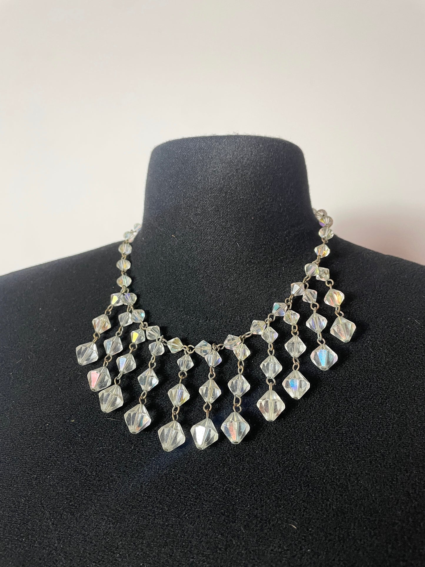 Collier 50s perles de cristal