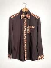 Charger l&#39;image dans la galerie, Chemise 70&#39;s marron
