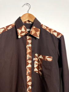 Chemise 70's marron