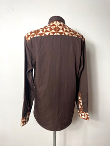 Chemise 70's marron