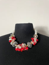 Charger l&#39;image dans la galerie, Collier 80&#39;s rouge et blanc
