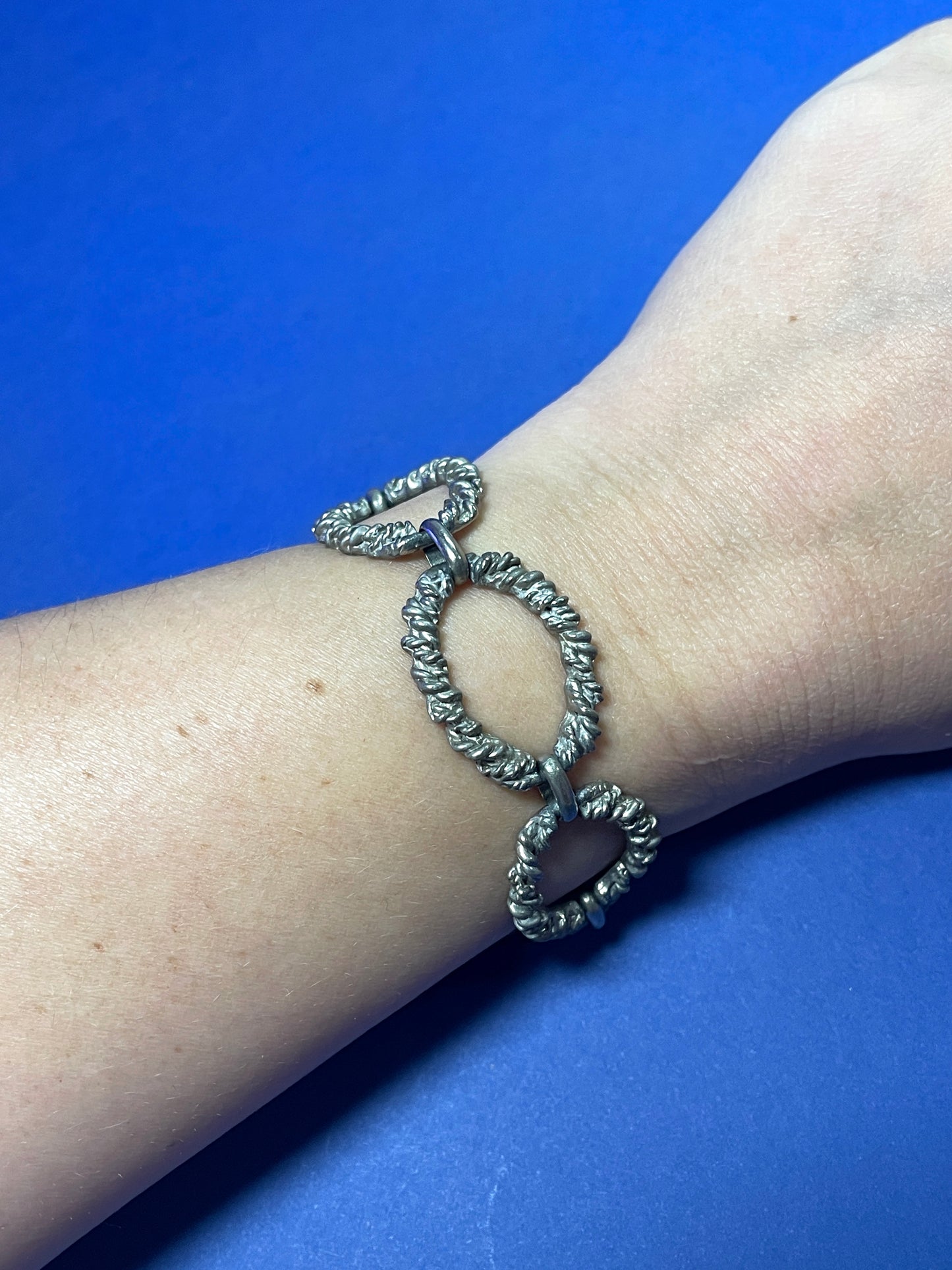 Bracelet vintage argenté