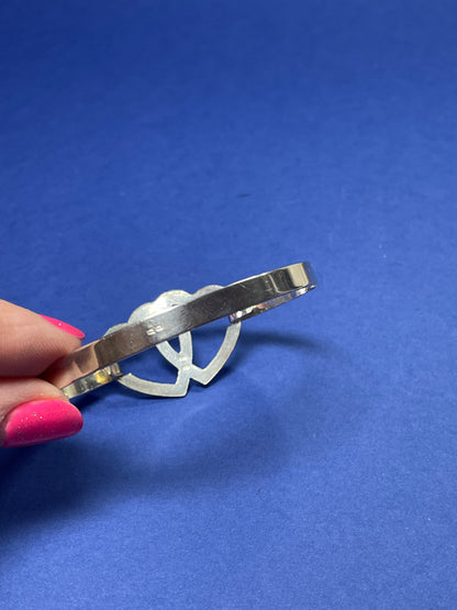 Bracelet coeur en argent