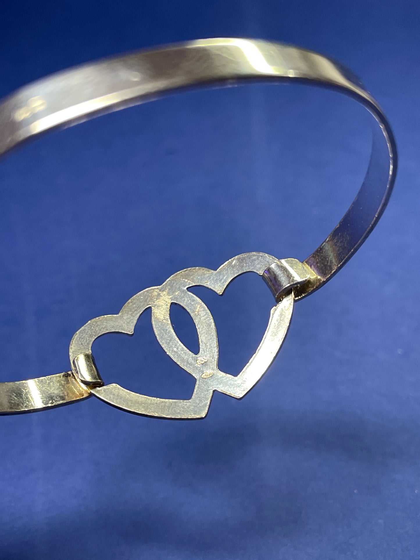 Bracelet coeur en argent