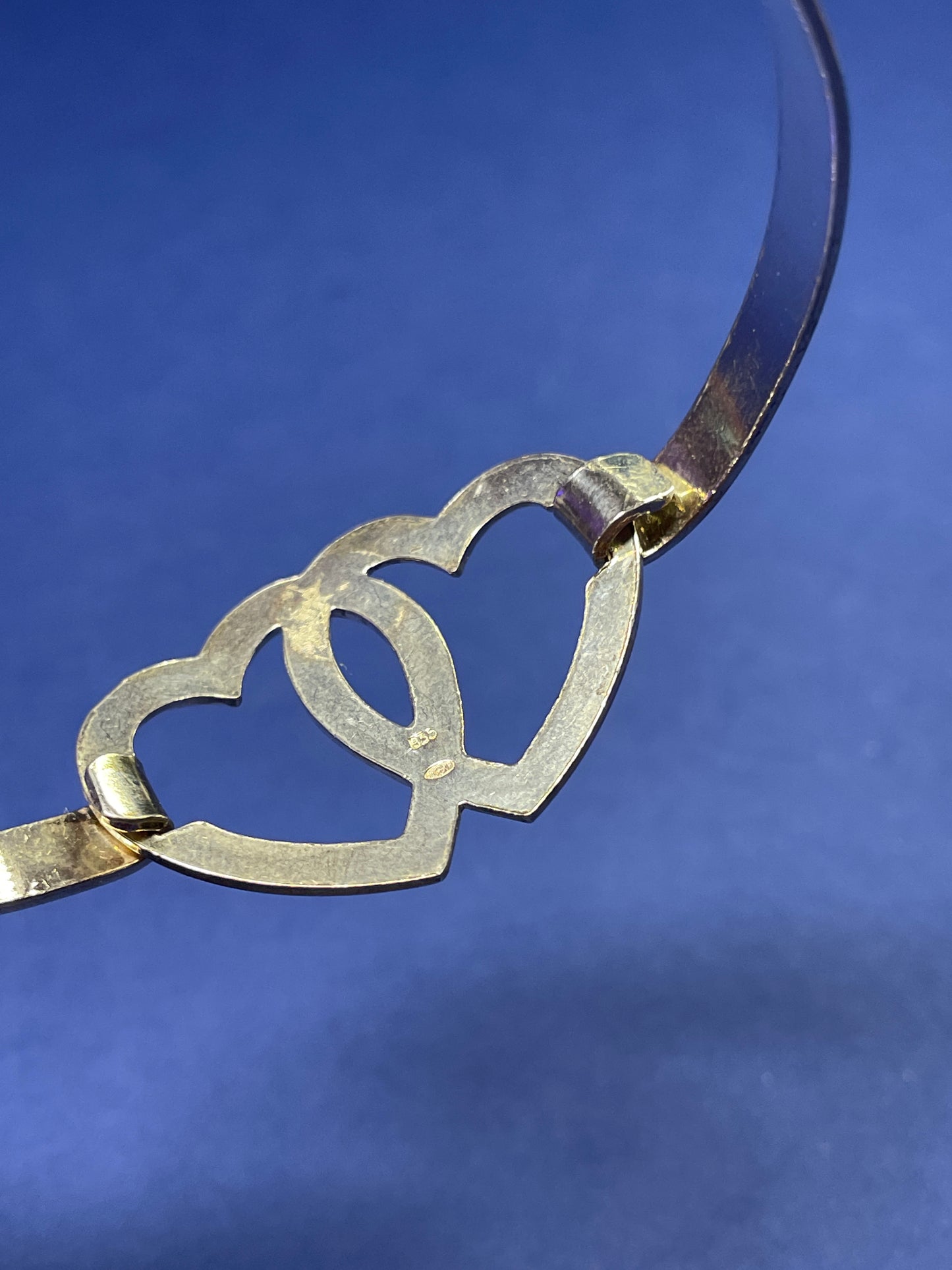 Bracelet coeur en argent