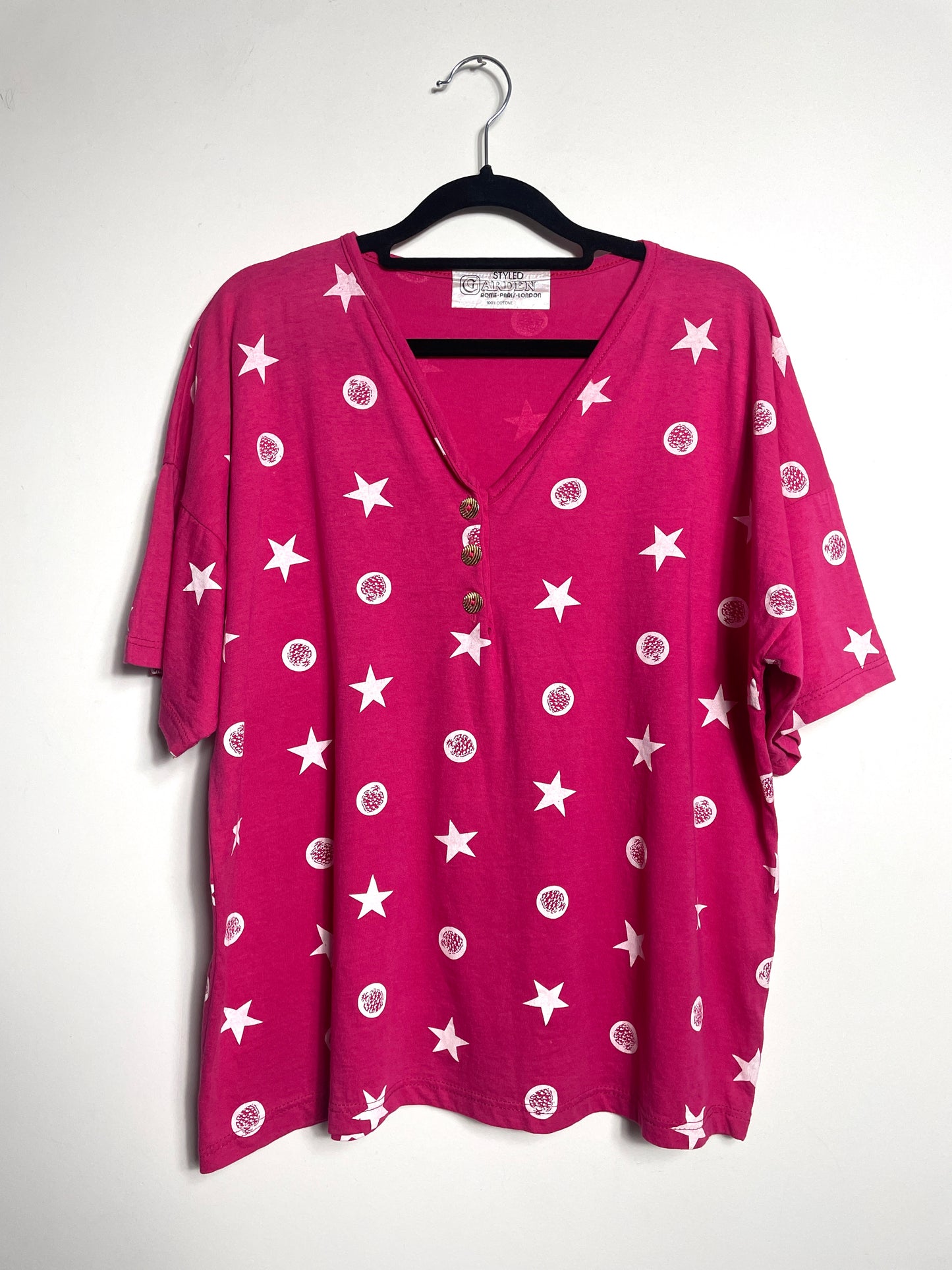 T-shirt vintage rose M/L