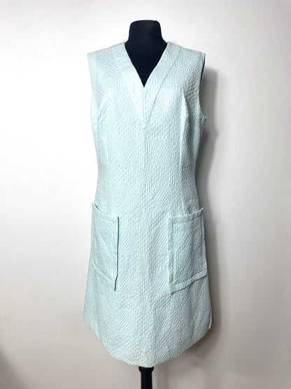 Robe 60s bleue cousue main