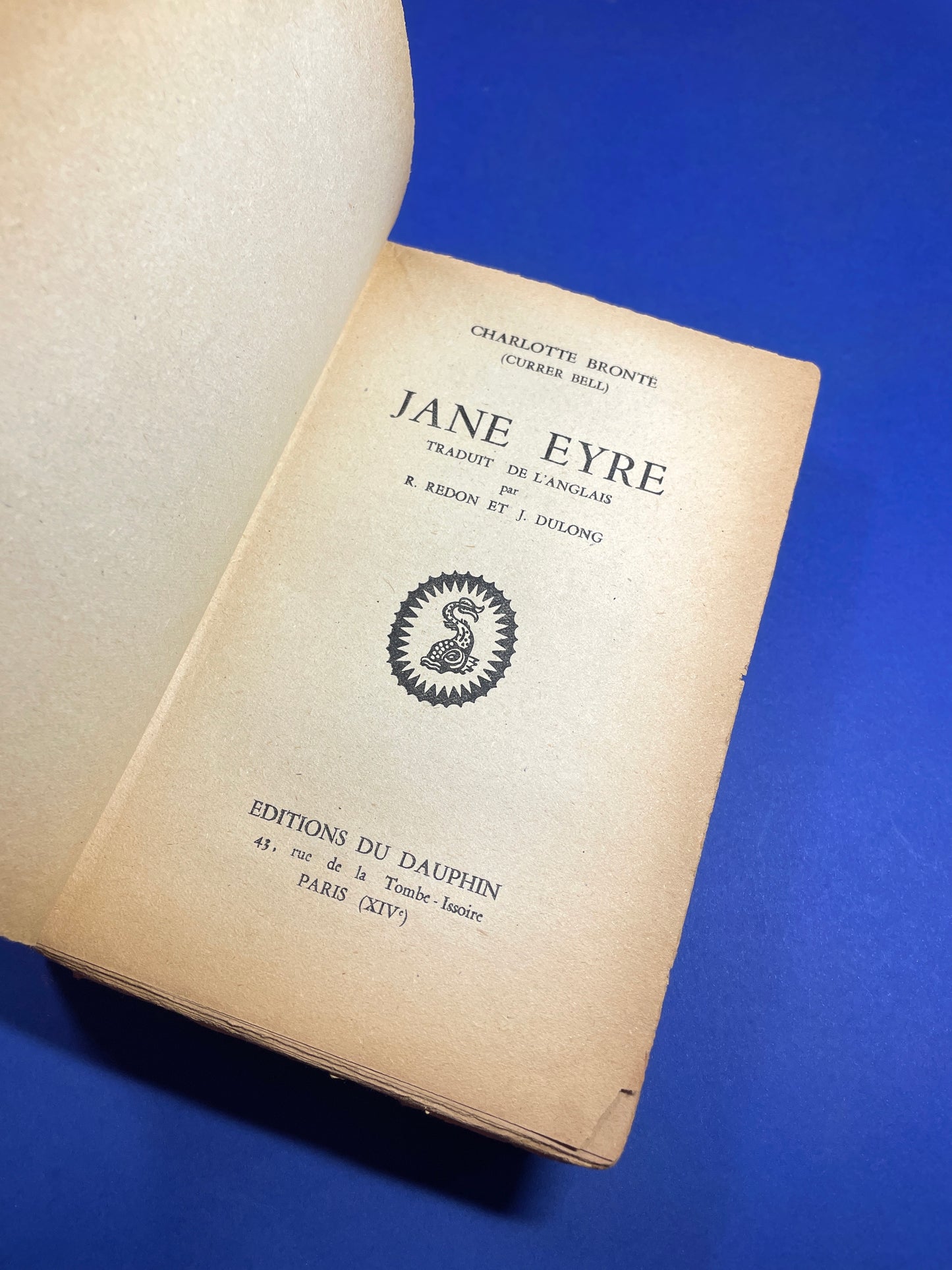 Livre Jane Eyre customisé