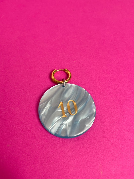 Boucle d'oreille jeton de casino