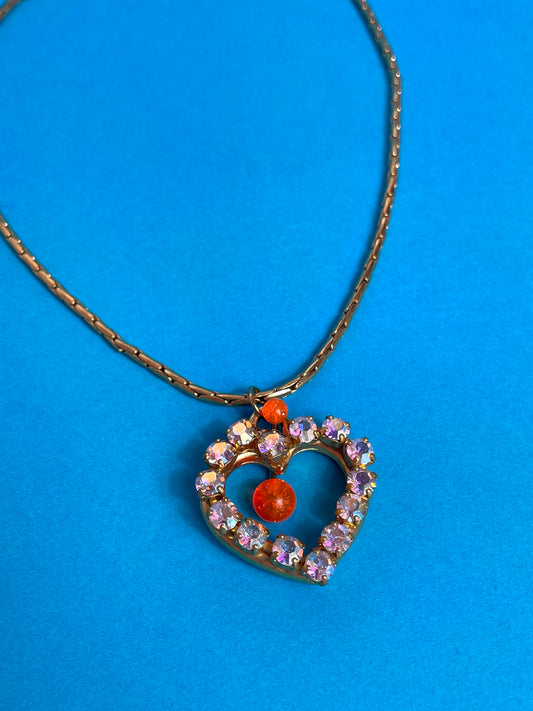 Collier upcyclé coeur