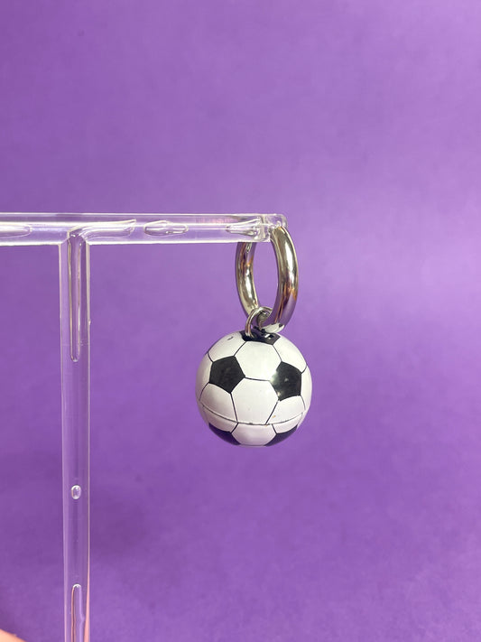 Boucle d'oreille ballon de foot