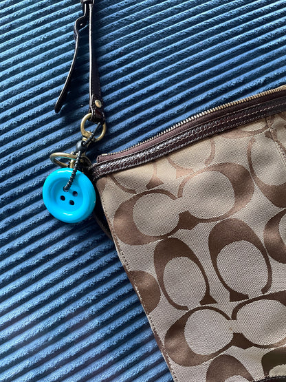 Porte-clés bouton vintage