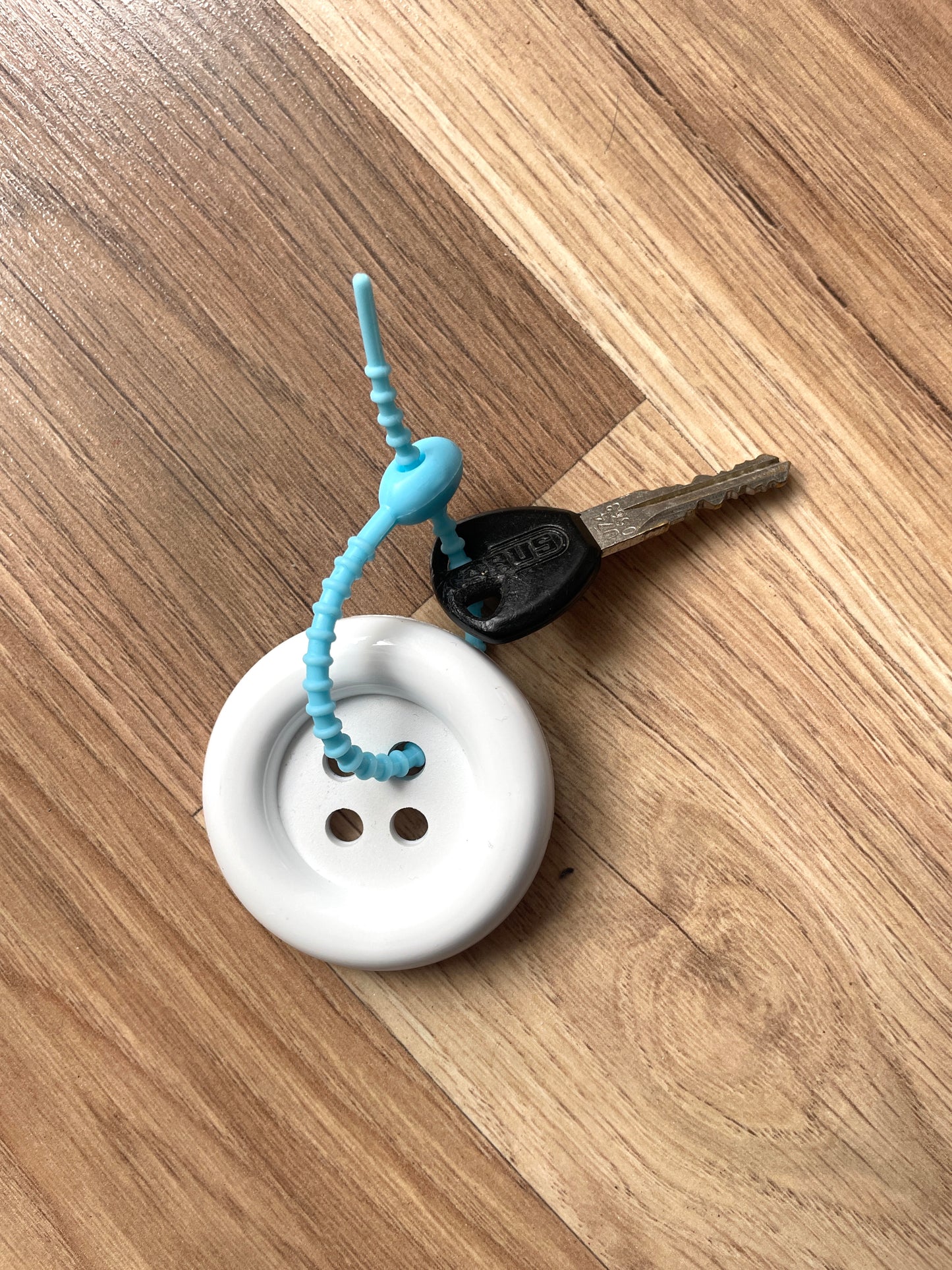 Porte-clés bouton vintage