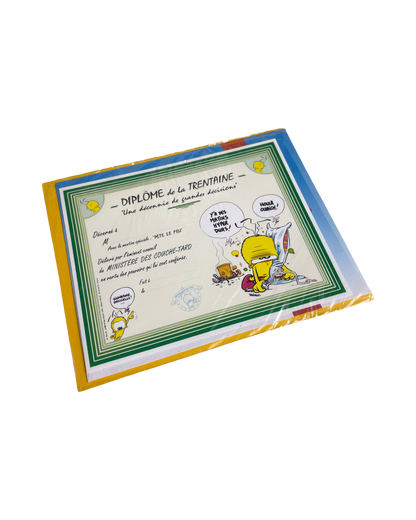 Diplôme de la trentaine