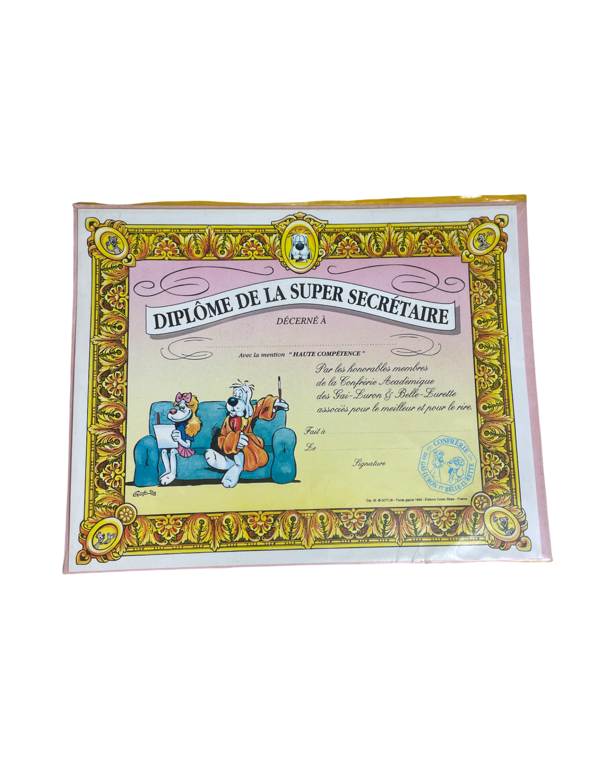 Diplôme de la super secrétaire