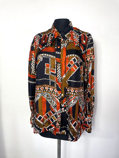 Chemise 70s en soie