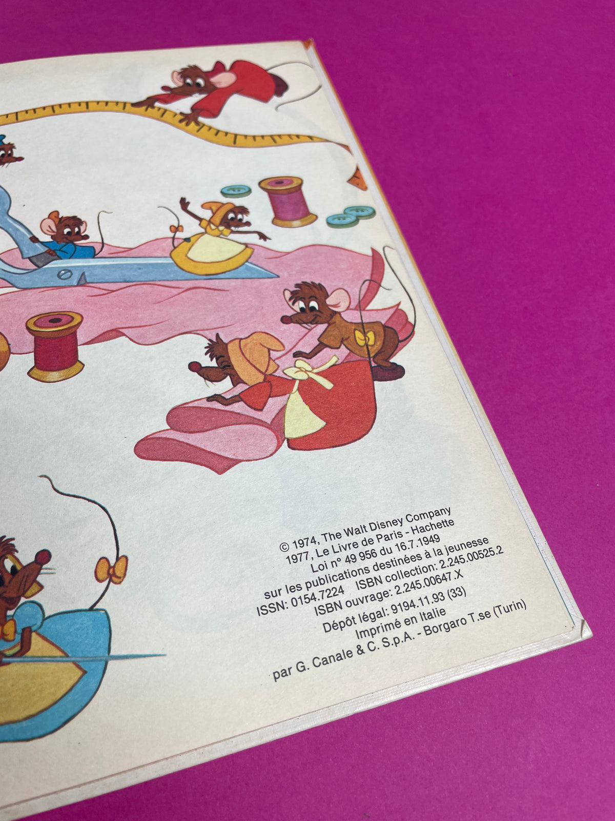 Mickey Club du livre Cendrillon 1977