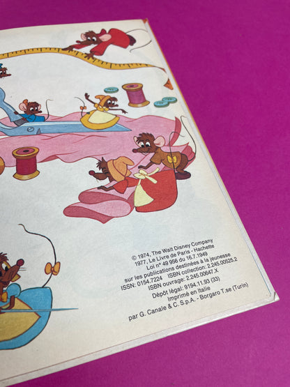 Mickey Club du livre Cendrillon 1977