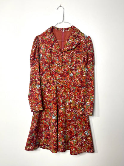 Robe 70's à fleurs