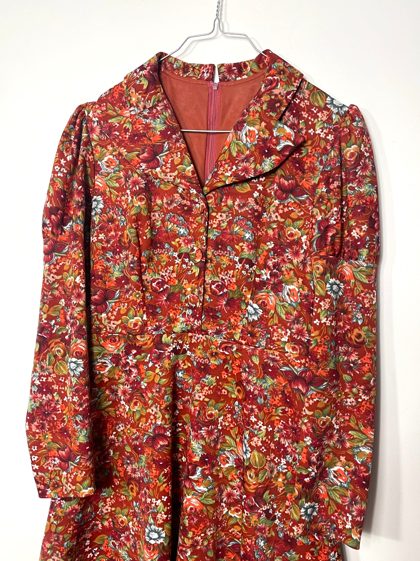 Robe 70's à fleurs
