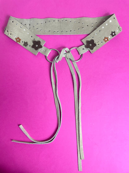 Ceinture y2k en daim