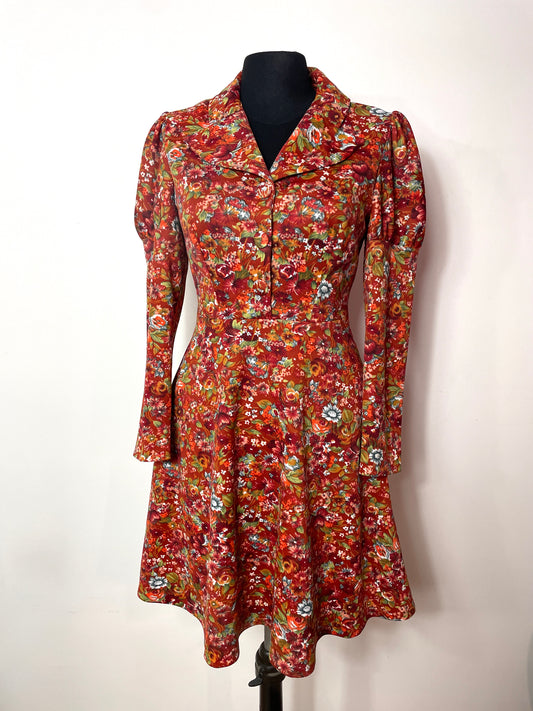 Robe 70's à fleurs