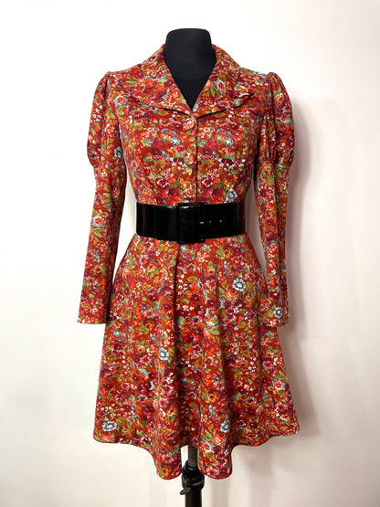 Robe 70's à fleurs